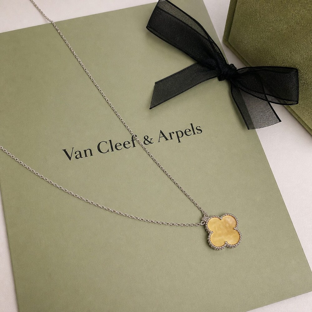 Van Cleef & Arpels Elegant Signature Necklace Style 1 | New with Box - Picture 6 of 9